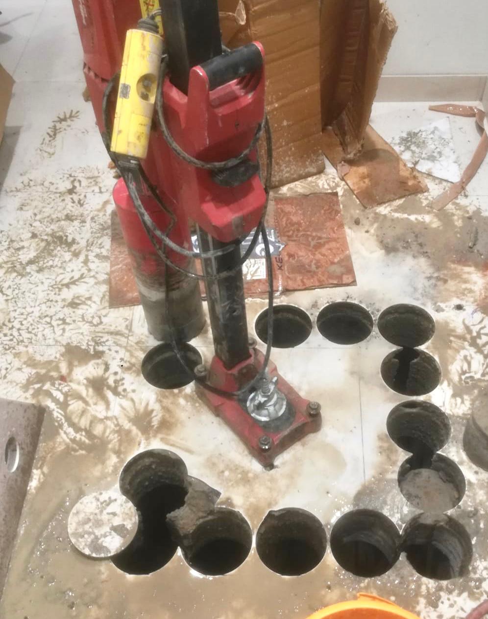 Stitch Core Cutting at NEEPCO H.E Project Arunachal Pradesh